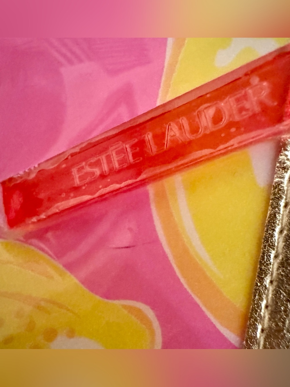 Lilly Pulitzer for Estée Lauder Hot Pink And Yellow Lemons Make Up Bag New - Picture 4 of 6